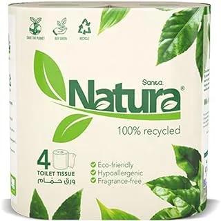 Sanita Natura 2-Ply Embossed Toilet Tissue Paper 200-Sheets