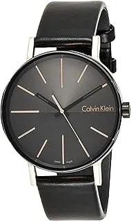 Calvin Klein Mens Quartz Watch, Analog Display and Leather Strap K7Y21TCZ