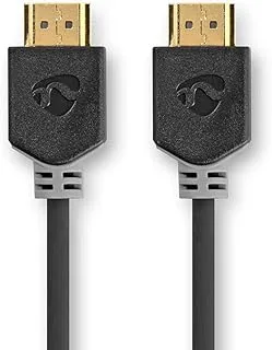 Nedis - Ultra High Speed HDMI ™ - HDMI connector - 48 Gbps - 1 m - round - PVC - anthracite