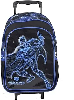 WarnerBros Boys Glowing Bat Trolly - 16 Inch School Bag