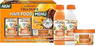 Garnier Ultra Doux Repairing Papaya Hair Food 3 Step Rountine