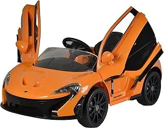 Dorsa Mclaren P1 Licenced Battery Powered Kids Electric Ride On Toy Car, Orange, 672 D O