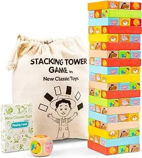 New Classic Toys Tower of Wooden Blocks Black 10807