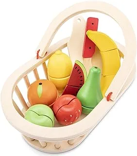 New Classic Toys Cutting Meal Fruit Basket