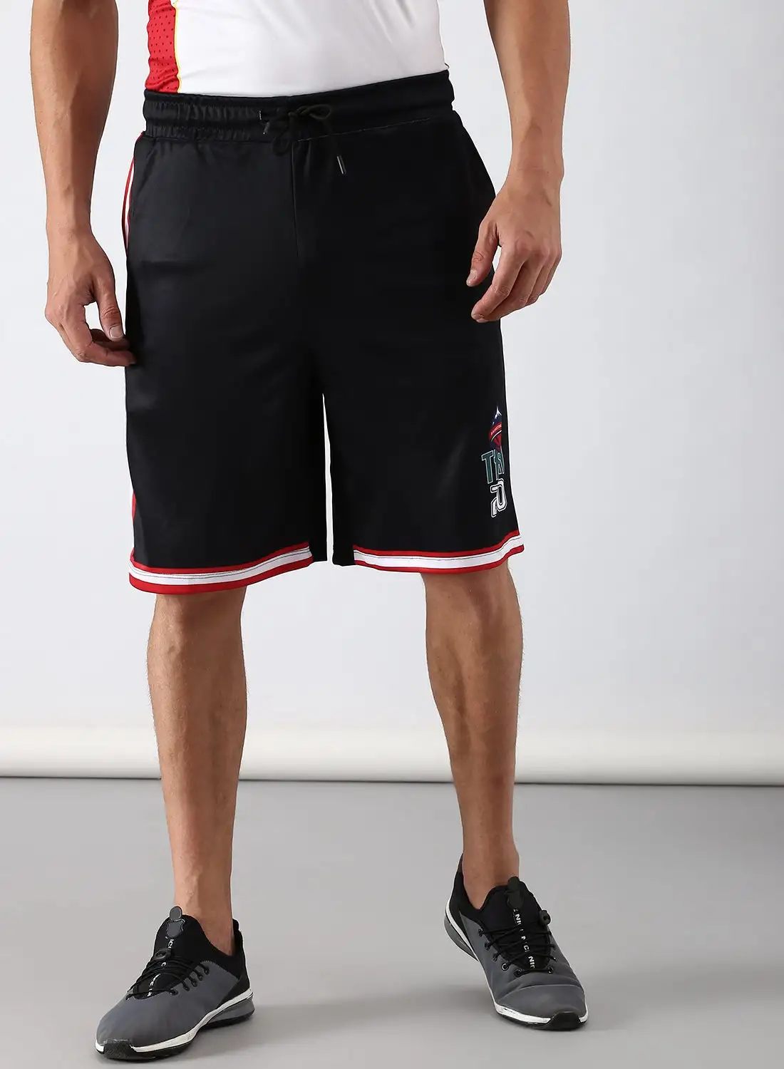 ABOF Active Wear Regular Fit Shorts Black