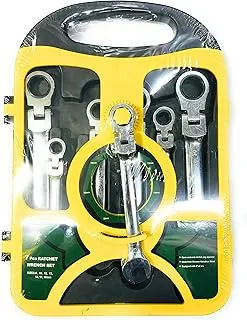 Chrome Flexible Ratchet Wrench Set - 7 PCS