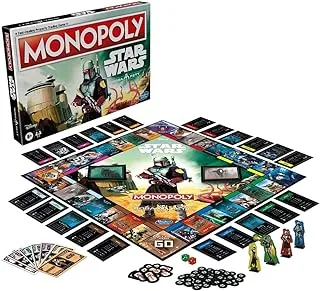 Monopoly Hasbro F5394 Monopoly: Star Wars Boba Fett Edition Board Game for Children from 8 Years English Version