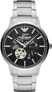 Emporio Armani Men's Automatic, Stainless Steel Watch, AR60055, Silver, bracelet