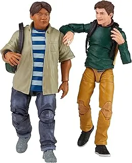 Marvel Hasbro Marvel Legends Series Spider-Man 60th Anniversary Peter Parker and Ned Leeds MCU 2-Pack 15-cm Action Figures, 7 Accessories, Multicolor,F3457