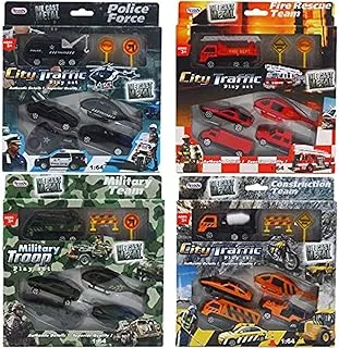 ARTOY Arcady 7 pcs Diecast Cars & Trucks in Pegable Window Box, 4 Assorted, Case of 48