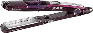 BaByliss Hair Straightener, I Pro 230 Steam - 2000 Watts, Wet and Dry Hair Straightener, Nano Titanium Ceramic Coating, I-Temperature Technology, 360° Surround Steam, Purple - ST395SDE