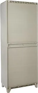 Keter Multipurpose Cabinet, Linear Wood Grey/Beige, 68 cm Width x 39 Depth 173 Height, KTR-0001