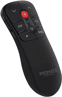 Promate Wireless Presenter, Compact 2-in-1 Type-C and USB PPT Presenter Laptop Clicker with 50m Range Laser Pointer, 2.4GHz RF Transmission, 10m Range and Functional Buttons for MacBook Pro,ProPointer