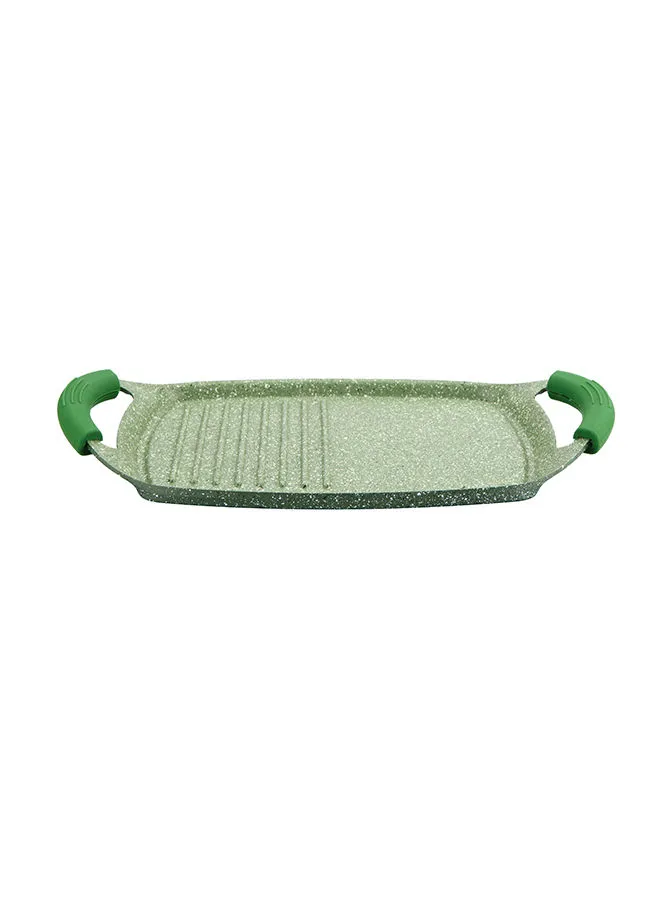 Prestige Granite Non-Stick Aluminium Two Handle Grill Pan Green 36cm