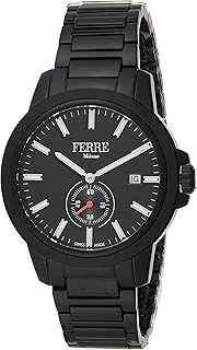 Ferrè Milano FM1G141M0071 3 Hand Stainless Steel Quartz Watch for Men, Silver