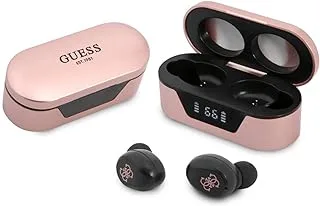 GUESS CG Mobile classic logo true wireless bluetooth earbuds v5.0 with charging case - pink