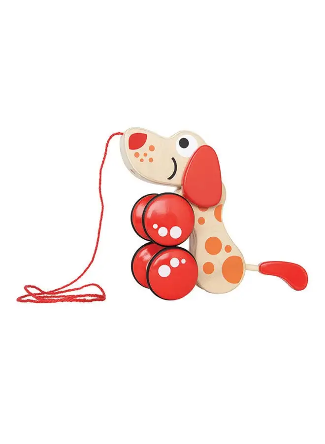 Hape Peppe Pull Along Puppy. هيب بيب سحب على طول الجرو