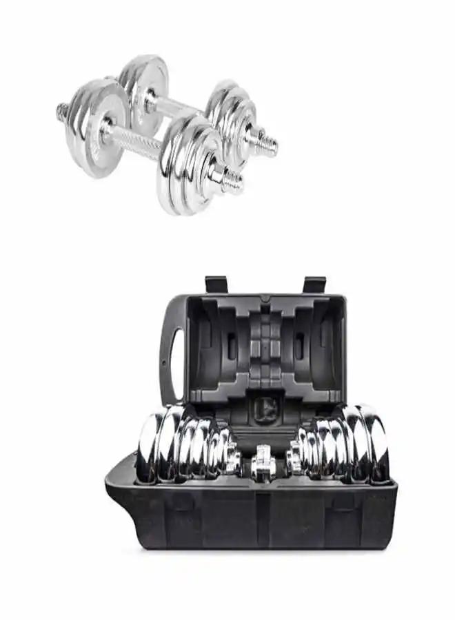 Bodycare Adjustable Electroplating Dumbbell 15Kgs Set