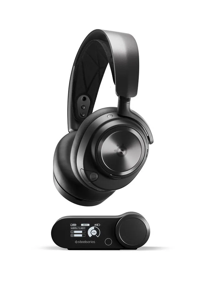 steelseries Arctis Nova Pro Wireless Xbox - Multi-System Gaming Headset - Premium Hi-Fi Drivers - Active Noise Cancellation - Infinity Power System - Xbox, PC, PS5, PS4, Switch, Mobile