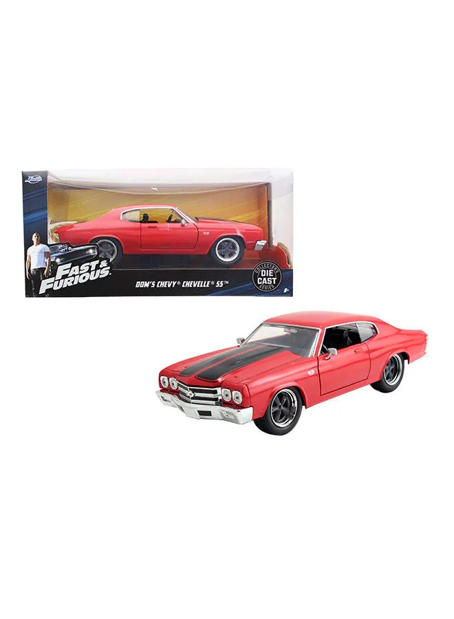 JADA سريع وغاضب 1970 Chevy Chevelle SS Red