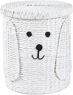 Homesmiths Water Hyacinth Storage Hamper Puppy Shape 38 x 38 x 59 cm