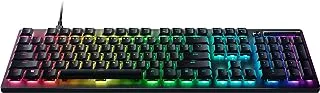 Razer DeathStalker V2 Gaming Keyboard: Low-Profile Optical Switches - Linear Red - Ultra-Durable Coated Keycaps - Durable Aluminum Top Plate - Multi-Function Roller - Media Button - Chroma RGB - Black