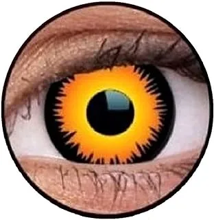 ColourVUE Orange Werewolf Crazy Lens for Daily، Eye Contact Lens CVBD4AI0000