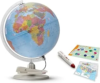 Tecnodidattica Parlamondo Speaking, Illuminated & Revolving Educational Globe for Kids, 30cm | 12