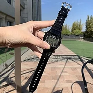 Generic Warable Devices Accessories - Resin Sport Watch Band Case Bezel Strap for Cásíó g-shock DW-5600 DW5610 GW-M5610 GWB5600HR DW5000 Frame with Tools (black DW5610)