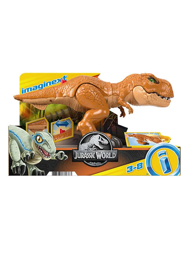 JURASSIC WORLD Imaginext Thrashin Action T. rex Dinosaur