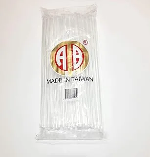 AB Hot Glue Sticks (1Kg, Approx. 80 Pieces, Thickness: 8mm, Length: 30cm, Transparent, Large)