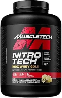 Muscletech Nitrotech Whey Gold Protein Vanilla, 5 lbs