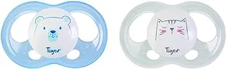 Tigex 2 Silicone Pacifiers SOFT TOUCH 0-6m Boy