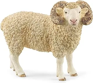 SCHLEICH 13937 Farm World Ram Toy Figure, Multicolor