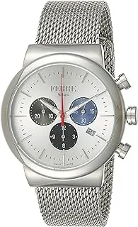 Ferrè Milano FM1G106M0041 Chronograph Stainless Steel Quartz Watch for Men, Silver