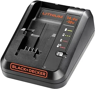 شاحن لاسلكي سريع BLACK + DECKER BDC1A-GB لأدوات الطاقة مع ضمان لمدة عامين ، 14.4-18 فولت ، 16.6 × 14 × 9.4 سم ، قطعة واحدة