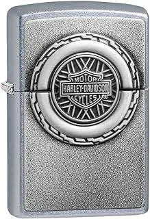 Zippo 49175 207 Harley Davidson Engine Surprise Emblem Street Chrome Lighter