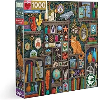 eeBoo: Piece and Love Alchemist Cabinet 1000 Piece Square Jigsaw Puzzle, Jigsaw Puzzle for Adults and Families, Includes Glossy, Sturdy Pieces and Minimal Puzzle Dust