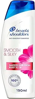 Head & Shoulders Smooth & Silky Anti-Dandruff Shampoo for Dry and Frizzy Hair, 190 ml