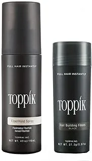 Toppik Hair Building Fibers- 27.5g with holding spray 118 ml