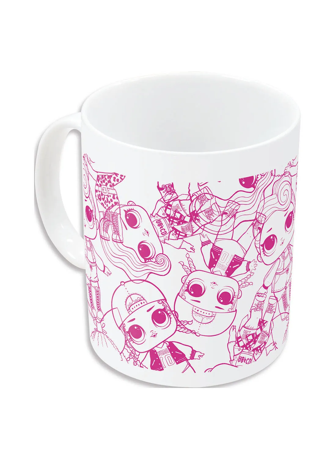 nickelodeon Lol Surprise Rock On Mug Pink/White 12x8.5x10.5cm