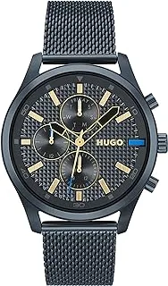 Hugo Boss Men's Blue Dial Ionic Plated Dark Blue Steel Watch - 1530262