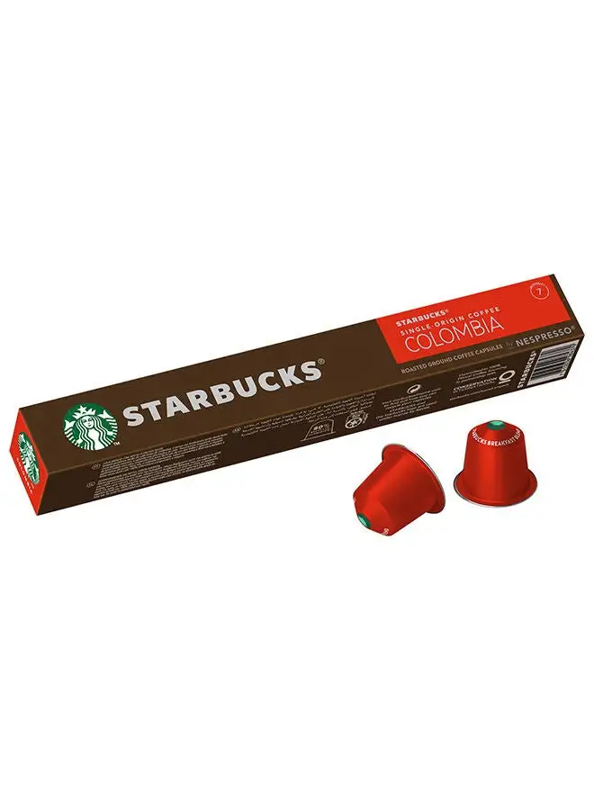 Starbucks Origin Colombia By Nespresso Coffee Capsules 57grams Pack of 10