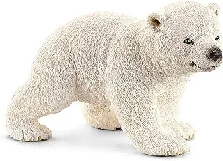 Schleich Polar Bear Cub, Walking Toy Figure