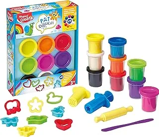 Maped Creativ Pat Dough Modeling Clay Set with 9 Colors and 12 Accessories Multicolor