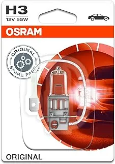 Osram H3 PK22s Halogen Headlight Lamp Blister Pack, 12V, 55W