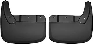 Husky Liners - Rear Mud Guards | 2010-2018 Dodge Ram 3500 - w/OEM Fender Flares & Dual Rear Wheels, Rear Set - Black, 2 Pc. | 57181