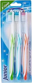 Beauty Formulas Active Oral Care Junior Toothbrush 3-Pieces, Assorted