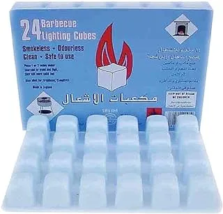 Barbecue Lighting Cubes - 24 Pieces