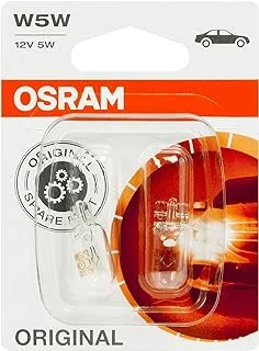 OSRAM ORIGINAL W5W halogen, position and number plate light, 2825-02B, 12V, 2825-02B, Double blister (2 lamps) - white/clear